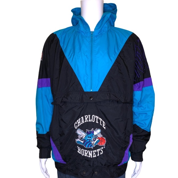 charlotte hornets pullover jacket